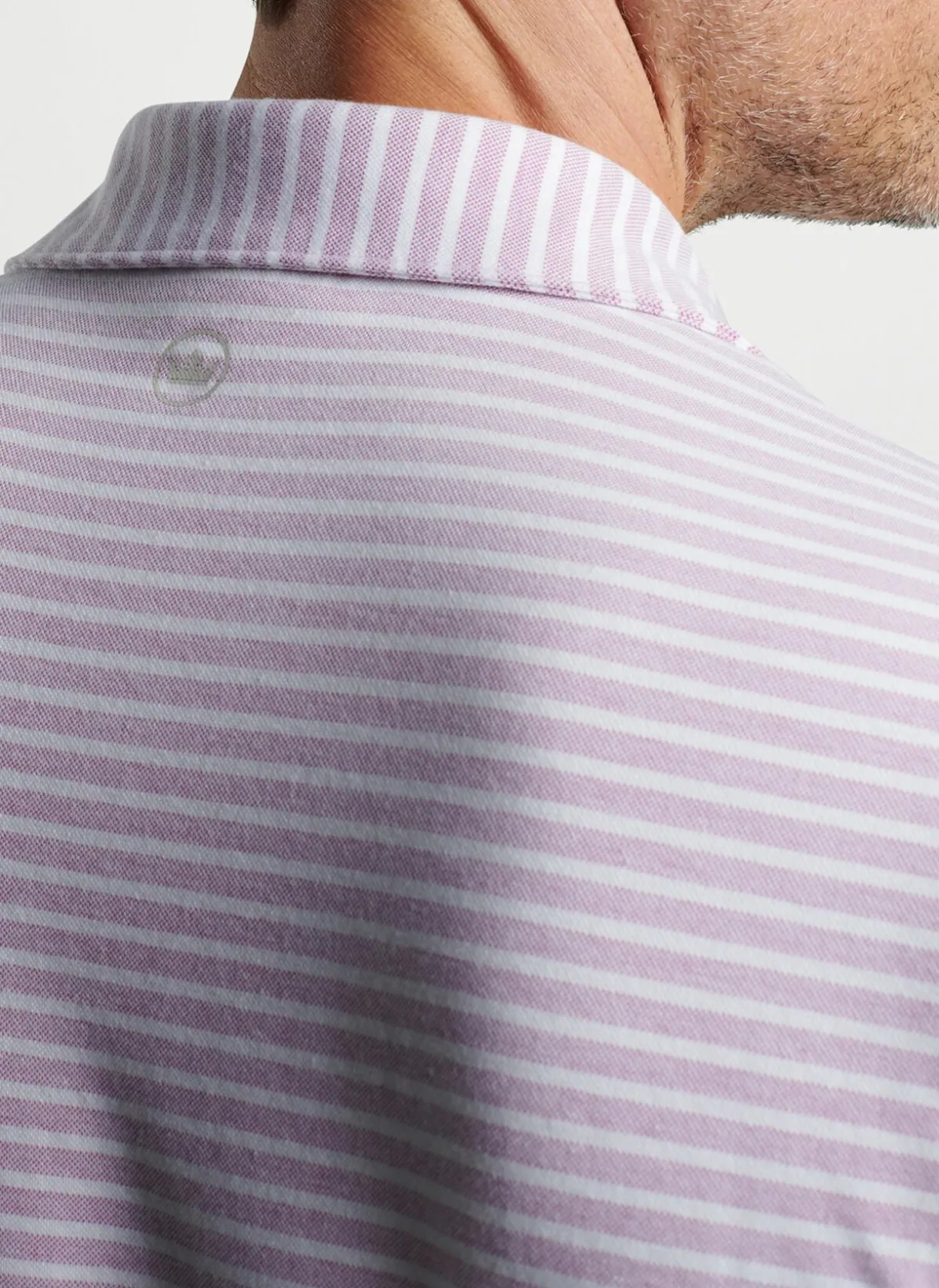 Albatross Stripe Cotton Blend Pique Polo