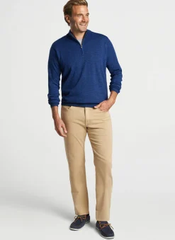 Canton Stripe Quarter-Zip Sweater