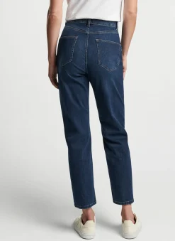 Crawford High Rise Straight Crop Denim Jean