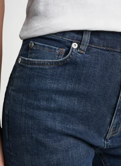 Crawford High Rise Straight Crop Denim Jean