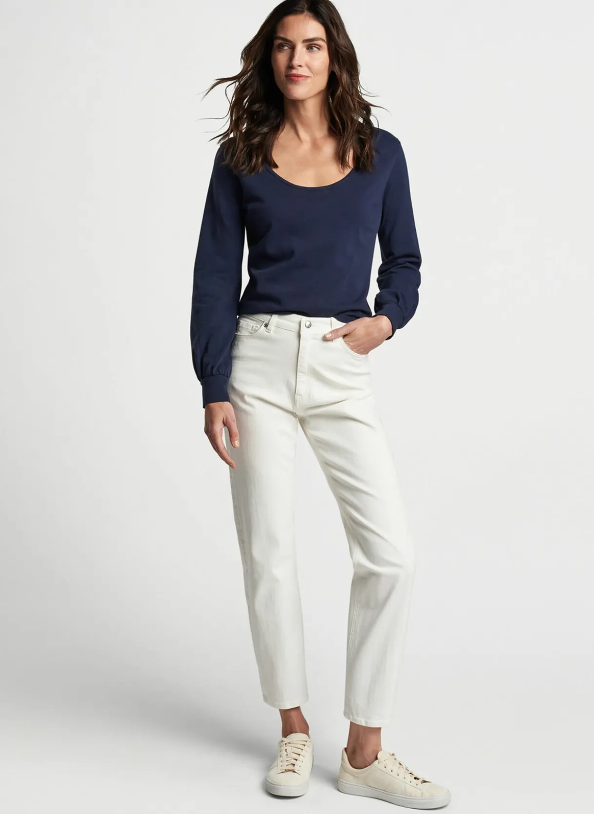 Crawford High Rise Straight Crop Jean