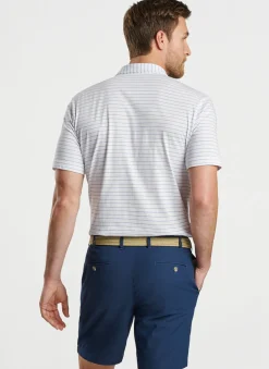 Crown Comfort Cotton Polo Harp Stripe