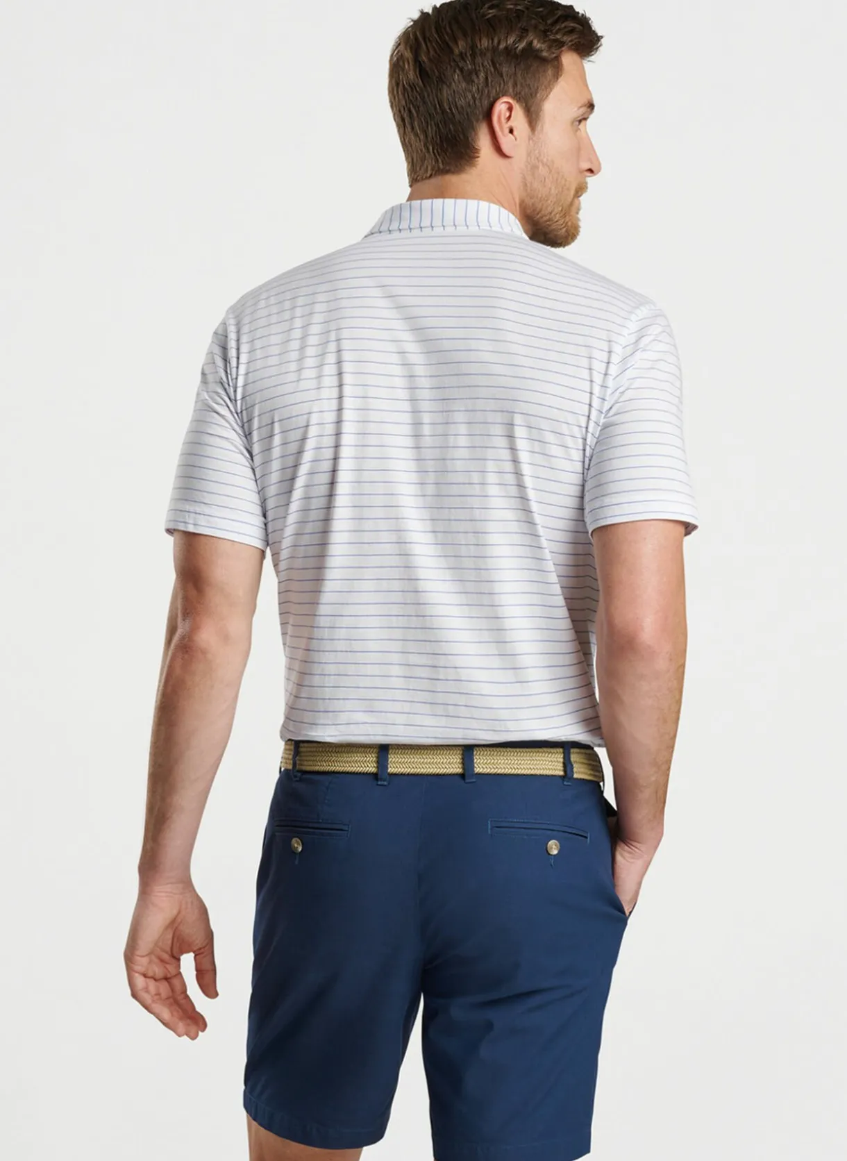 Crown Comfort Cotton Polo Harp Stripe