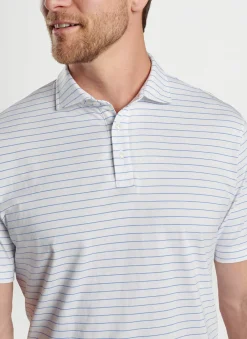 Crown Comfort Cotton Polo Harp Stripe