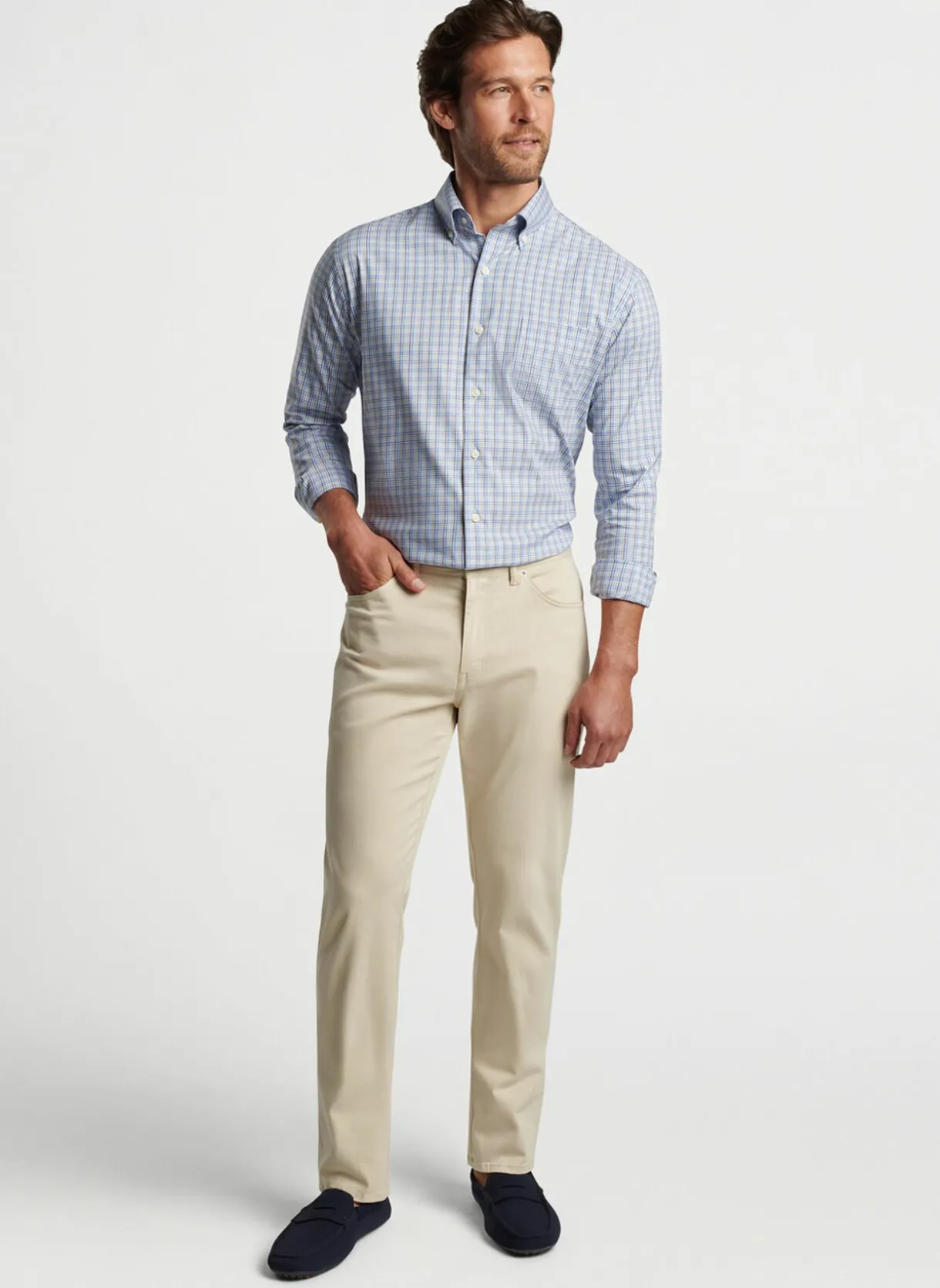 Cutler Crown Lite Cotton-Stretch Sport Shirt