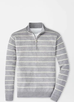 Eastham Striped Quarter-Zip Sweater
