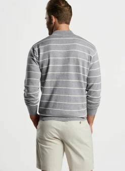 Eastham Striped Quarter-Zip Sweater