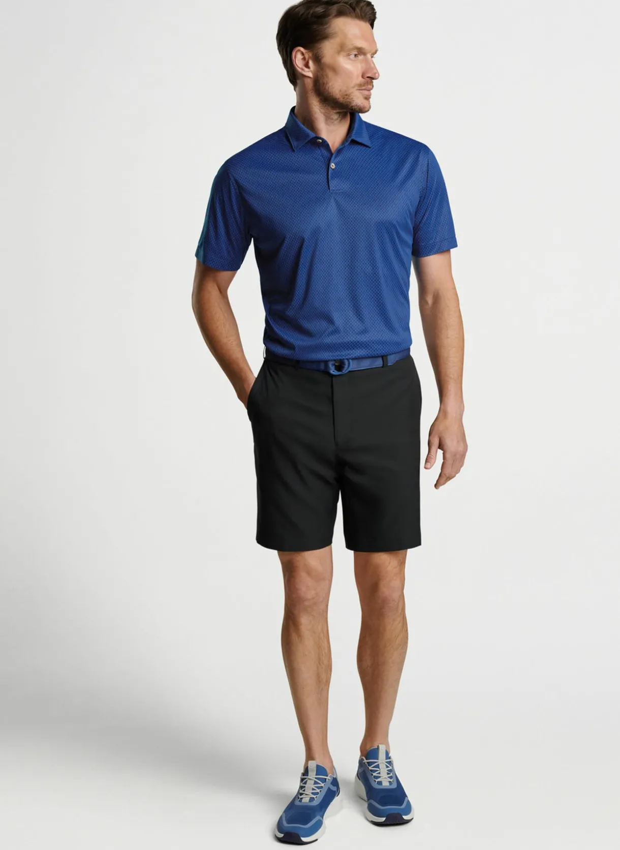 Featherweight Performance Crown Check Polo