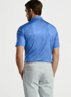 Geo Paisley Performance Jersey Polo