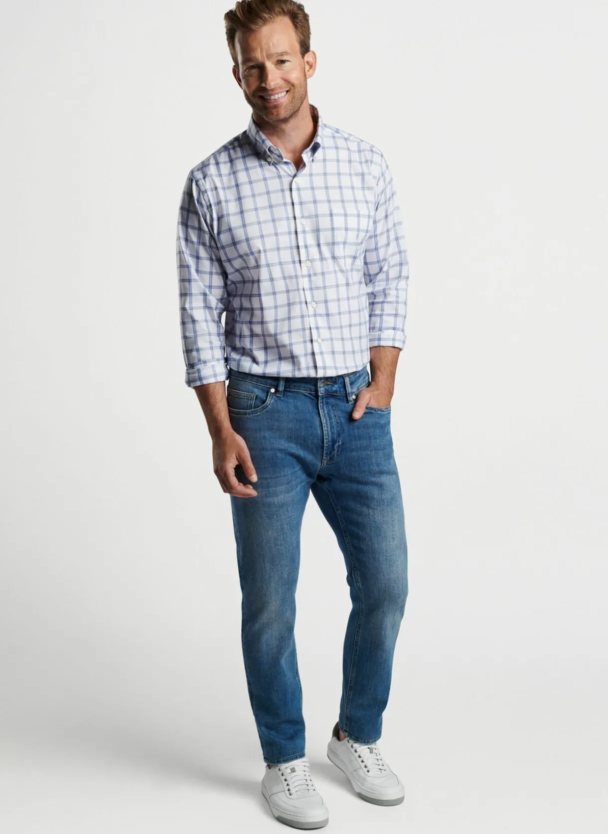 Gorham Crown Lite Cotton-Stretch Sport Shirt