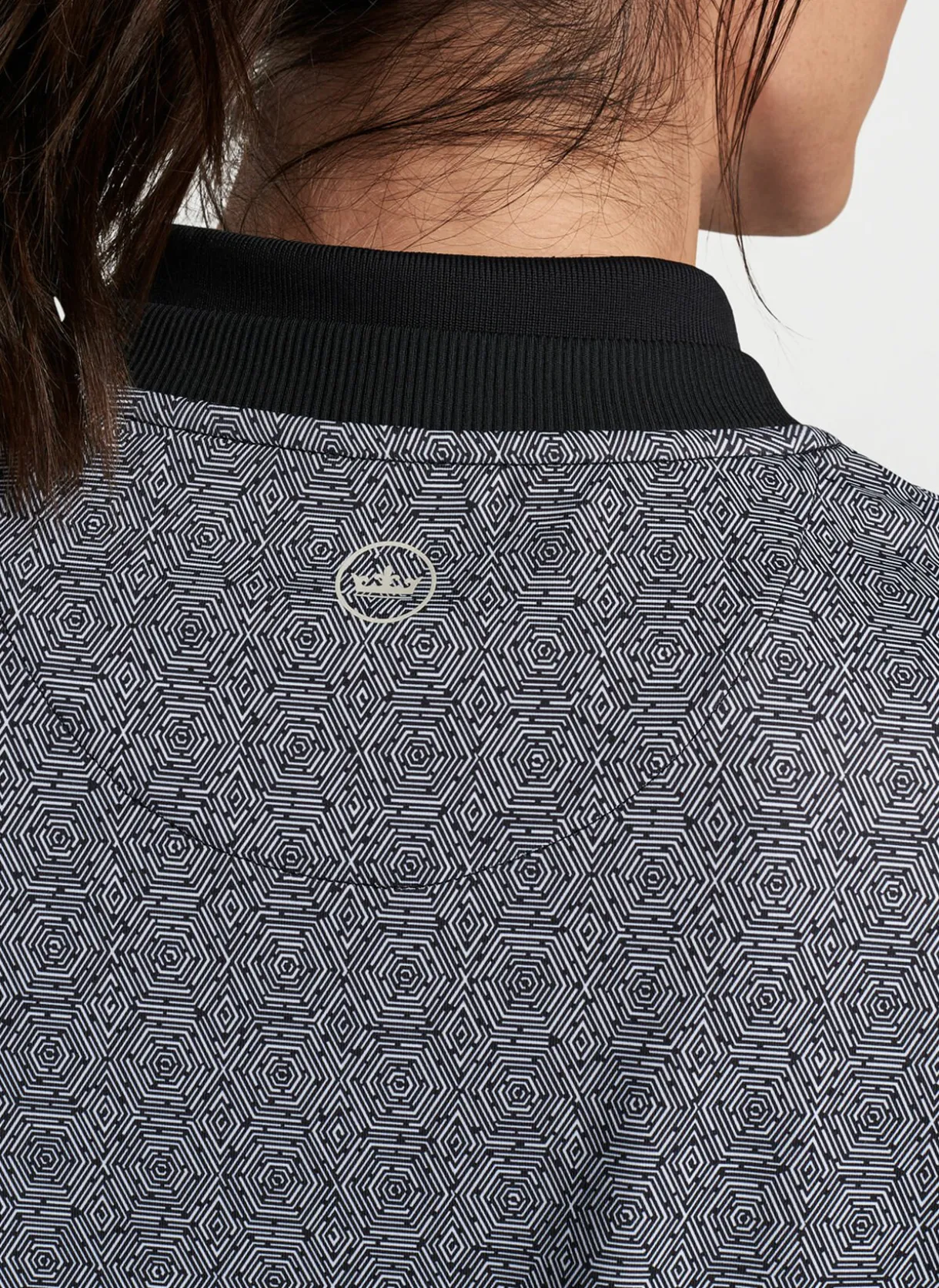 Hexagons Print Birdie Sport Sweatshirt