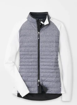 Hexagons Print Merge Hybrid Jacket