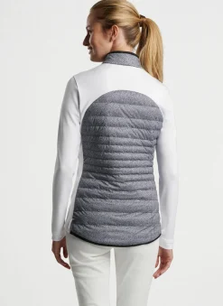 Hexagons Print Merge Hybrid Jacket