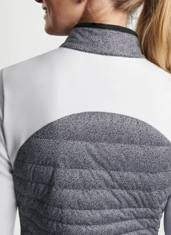 Hexagons Print Merge Hybrid Jacket