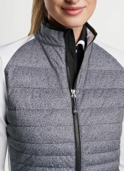 Hexagons Print Merge Hybrid Jacket