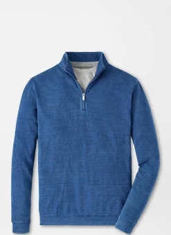 Indigo Knit Quarter-Zip