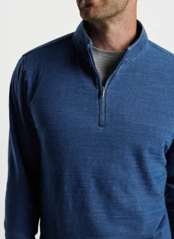 Indigo Knit Quarter-Zip