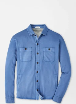 Lava Wash Fleece Knit Shirt Jacket