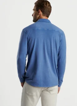 Lava Wash Fleece Knit Shirt Jacket