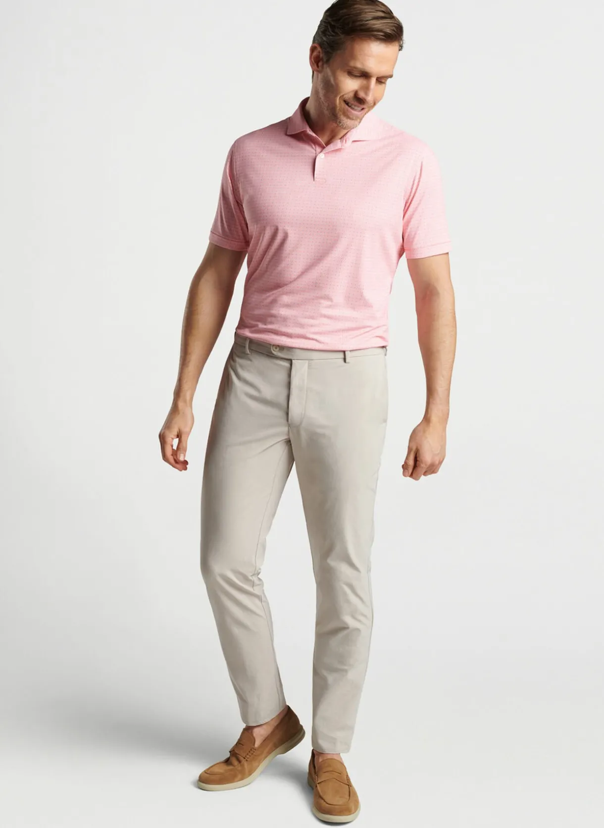 Lloyd Dot Geo Performance Jersey Polo