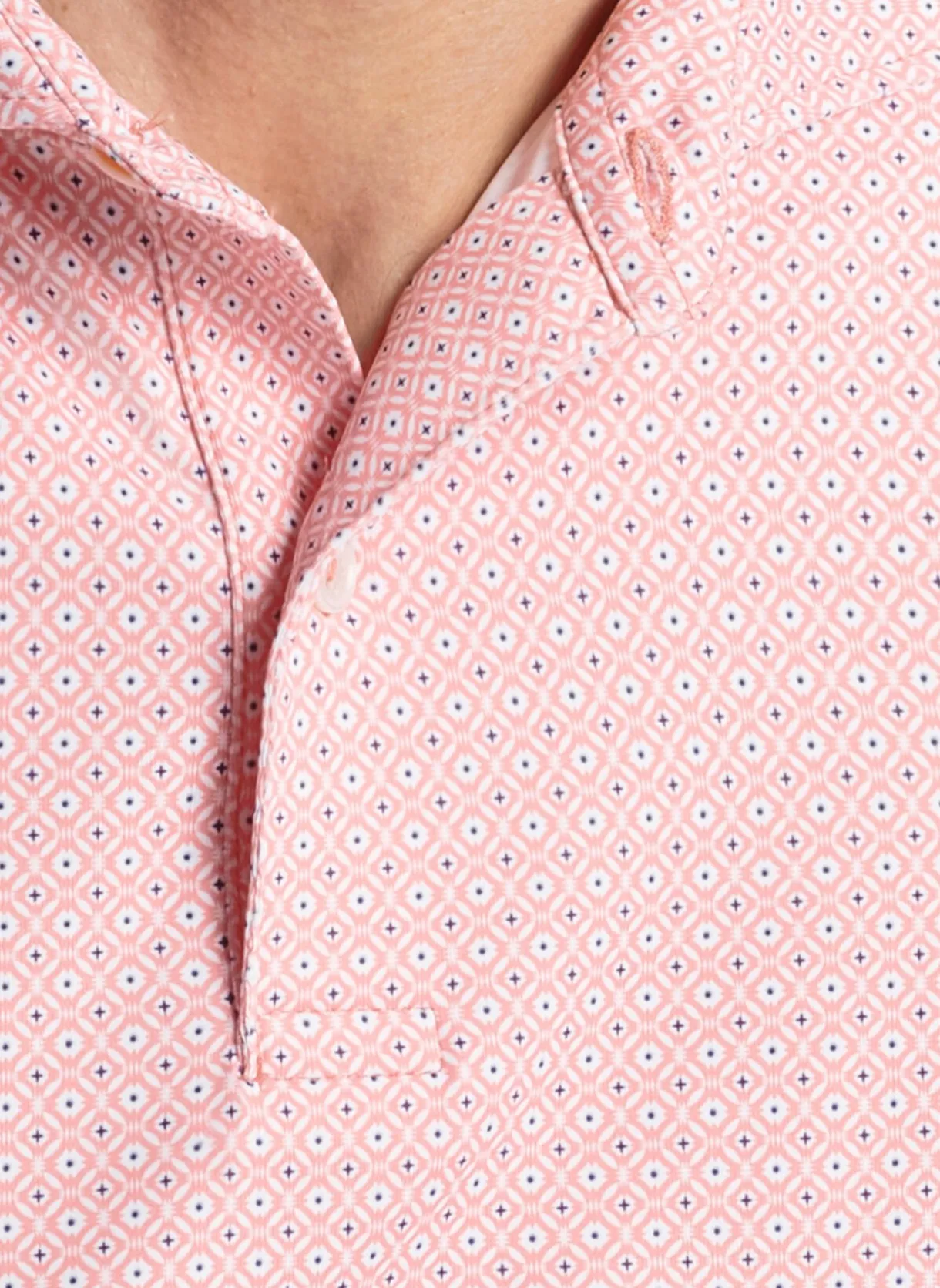 Lloyd Dot Geo Performance Jersey Polo