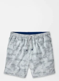 Logo Camo Swim Trunk