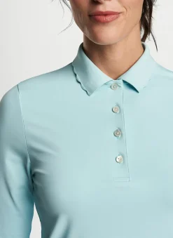 Opal Long-Sleeve Stretch Jersey Polo