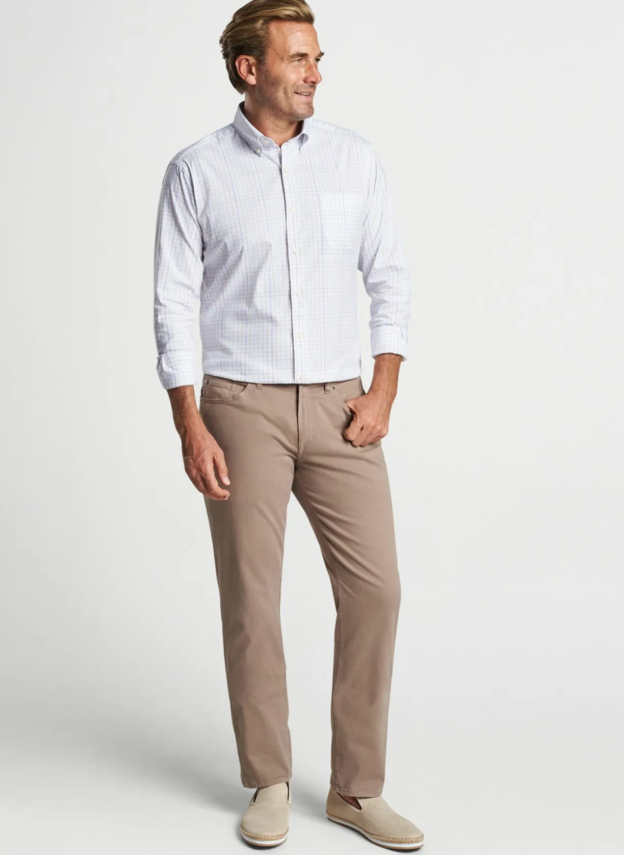 Patten Crown Lite Cotton-Stretch Sport Shirt