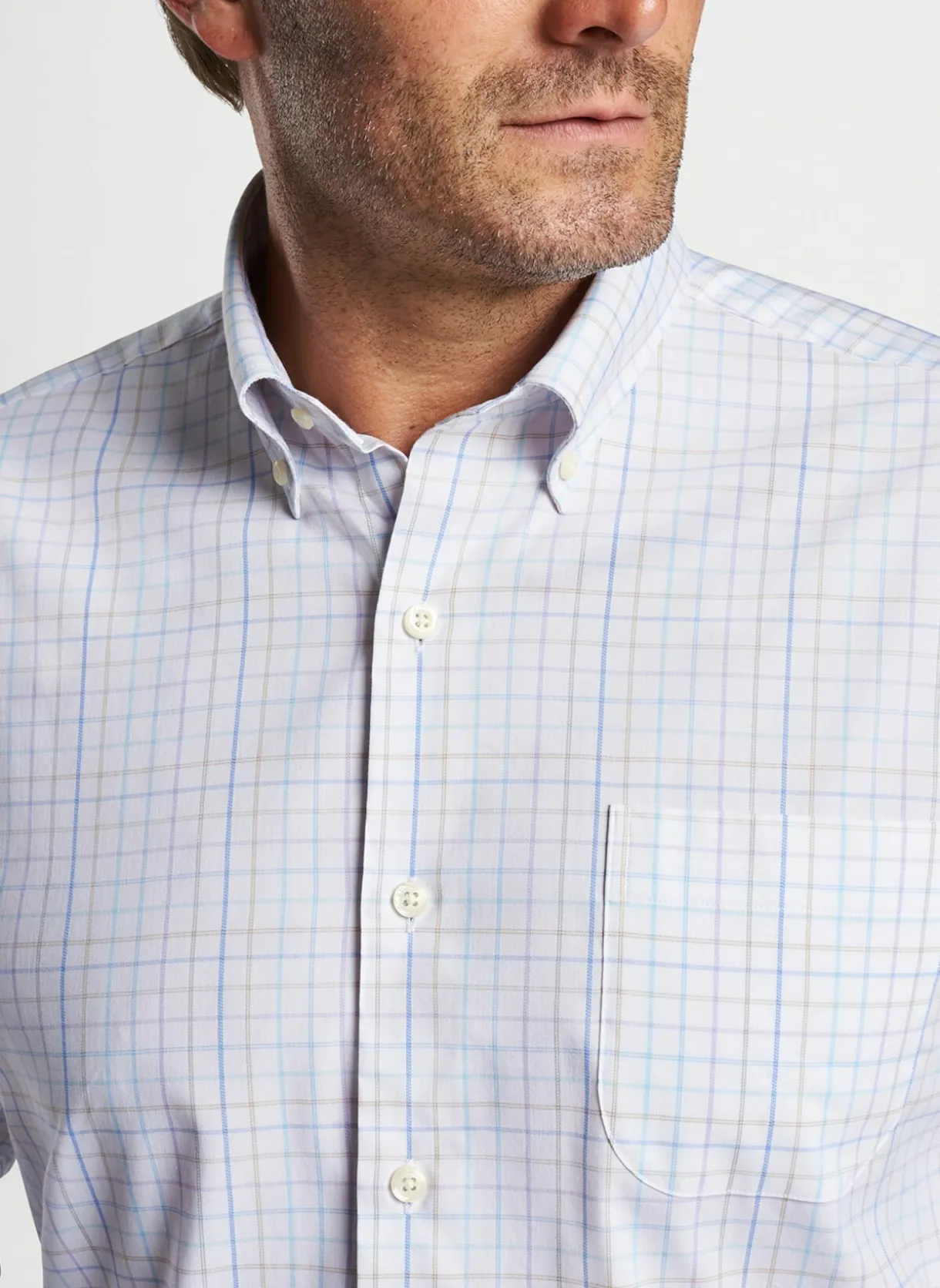 Patten Crown Lite Cotton-Stretch Sport Shirt
