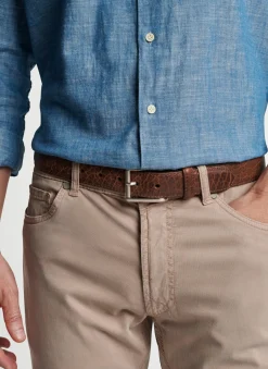 Pebble Bison Belt