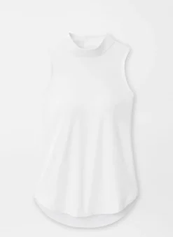 Scottie Sleeveless Mock Neck Shell