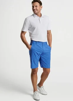 Solid Stretch Mesh Polo