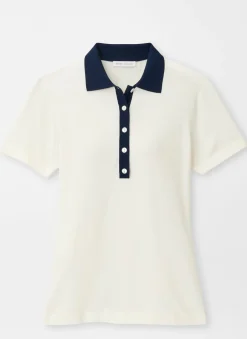 Stuart Short-Sleeve Collared Performance Sweater