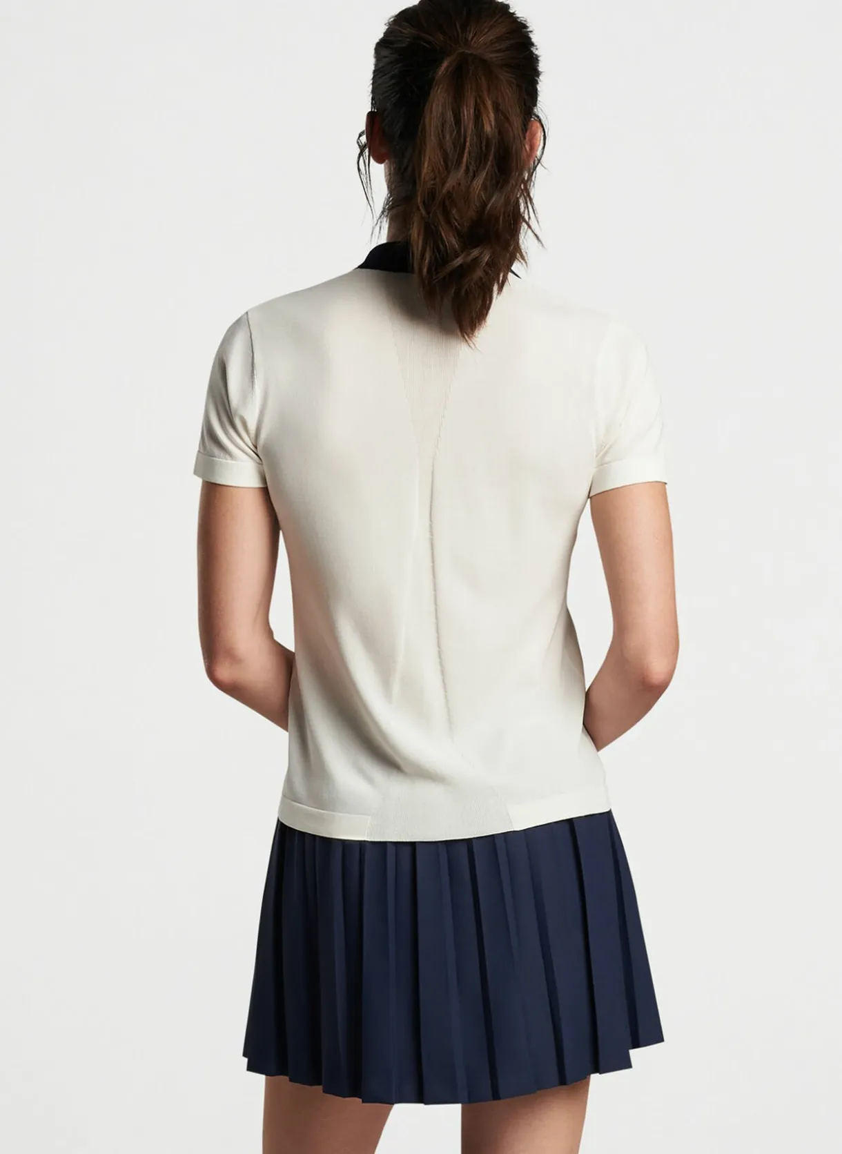 Stuart Short-Sleeve Collared Performance Sweater