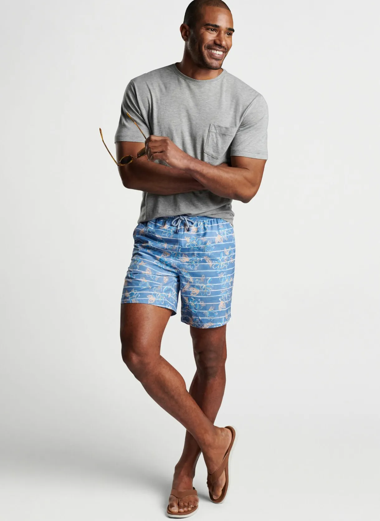 Surf'S Up Striped Swim Trunk