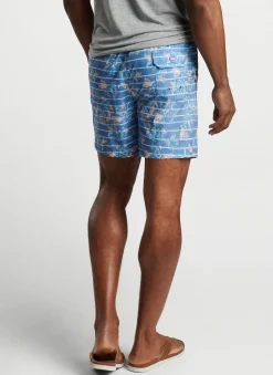 Surf'S Up Striped Swim Trunk