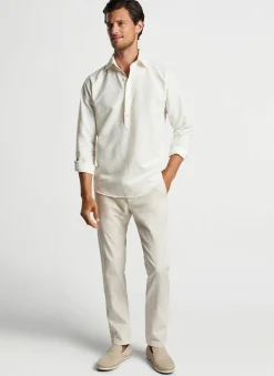 Teo Cotton Linen Blend Sport Shirt