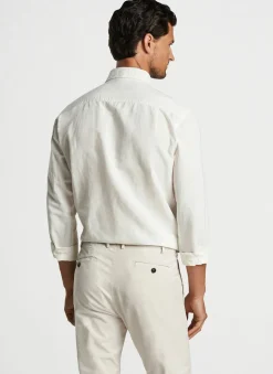 Teo Cotton Linen Blend Sport Shirt