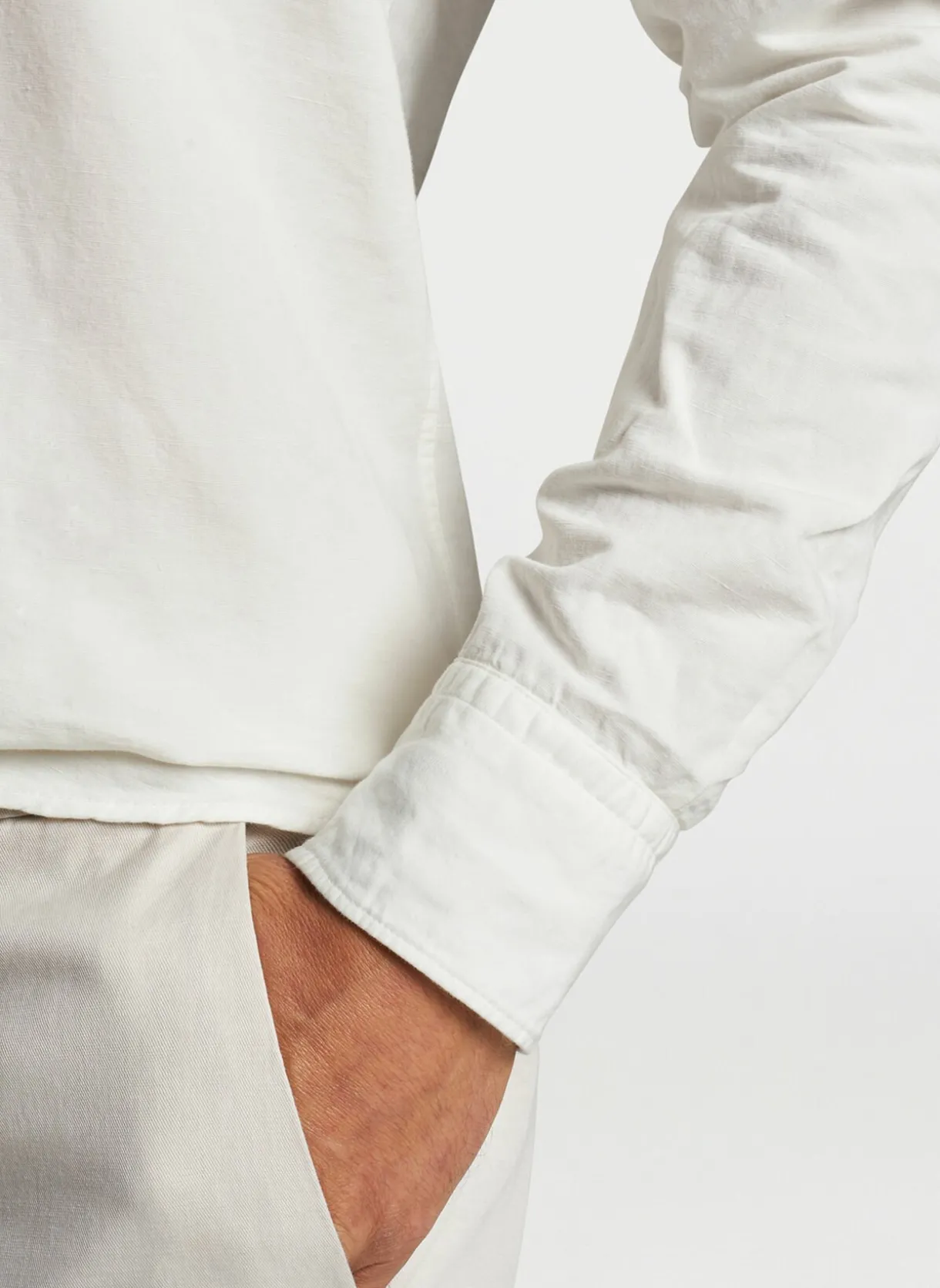 Teo Cotton Linen Blend Sport Shirt