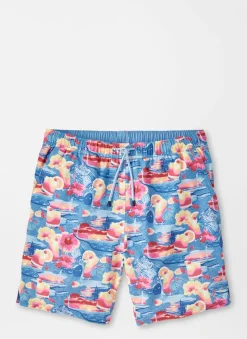 Tequila Sunrise Swim Trunk