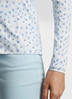 Tossed Paisley Print Long-Sleeve Sun Shirt