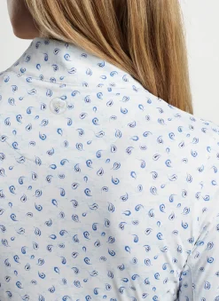 Tossed Paisley Print Long-Sleeve Sun Shirt