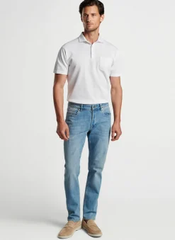Vintage Washed Five-Pocket Denim