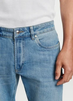 Vintage Washed Five-Pocket Denim