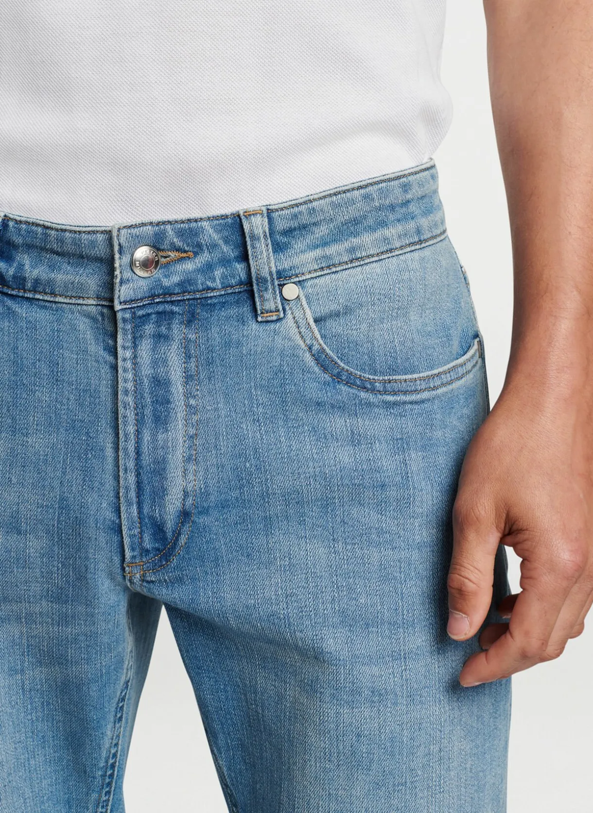 Vintage Washed Five-Pocket Denim